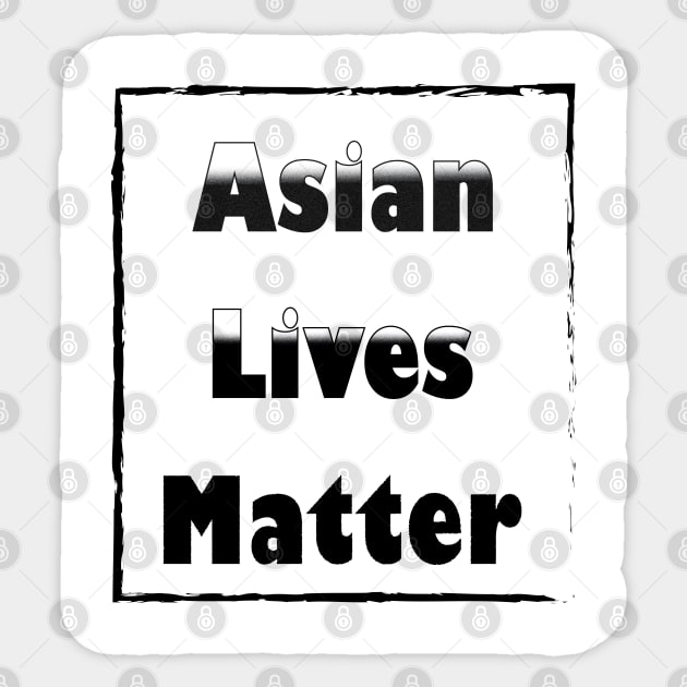 asian lives matter Sticker by ArticArtac